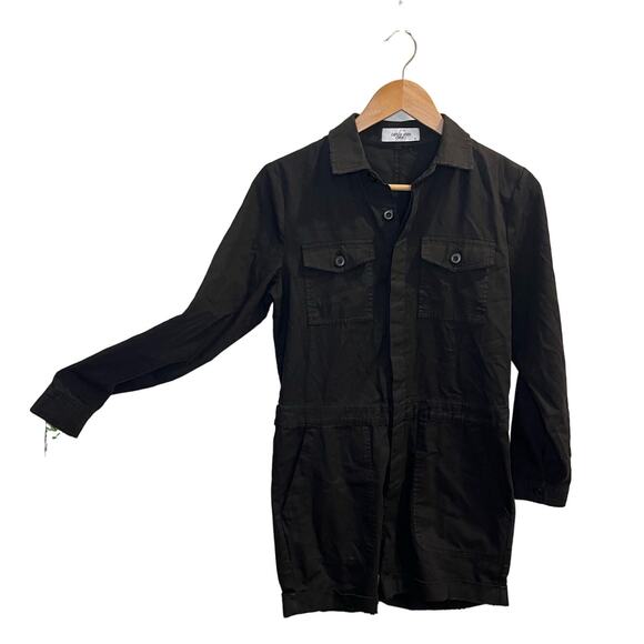 Carly Jean Los Angeles Black Jumpsuit Long Sleeve Size Small - Picture 1 of 5